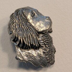 collectible English pewter Spaniel pin